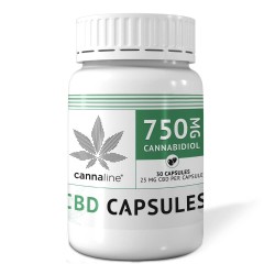 Cannaline CBD Softgel Capsules - 750mg CBD, 30 x 25 mg