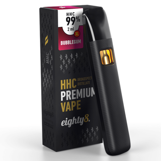 Eighty8 HHC Vape Bubblegum, 99 % HHC, 2 ml