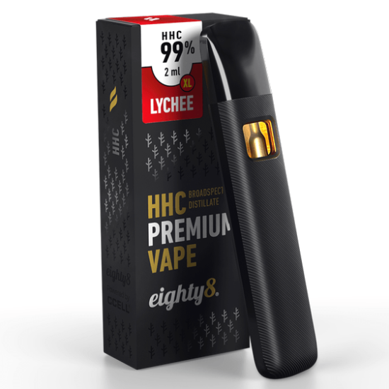 Eighty8 HHC Vape Litchi, 99 % HHC, 2 ml