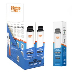 Orange County CBD Disposable Vape Pen Miami Blueberry 600mg CBD + 400mg CBG - 3500 Puffs 